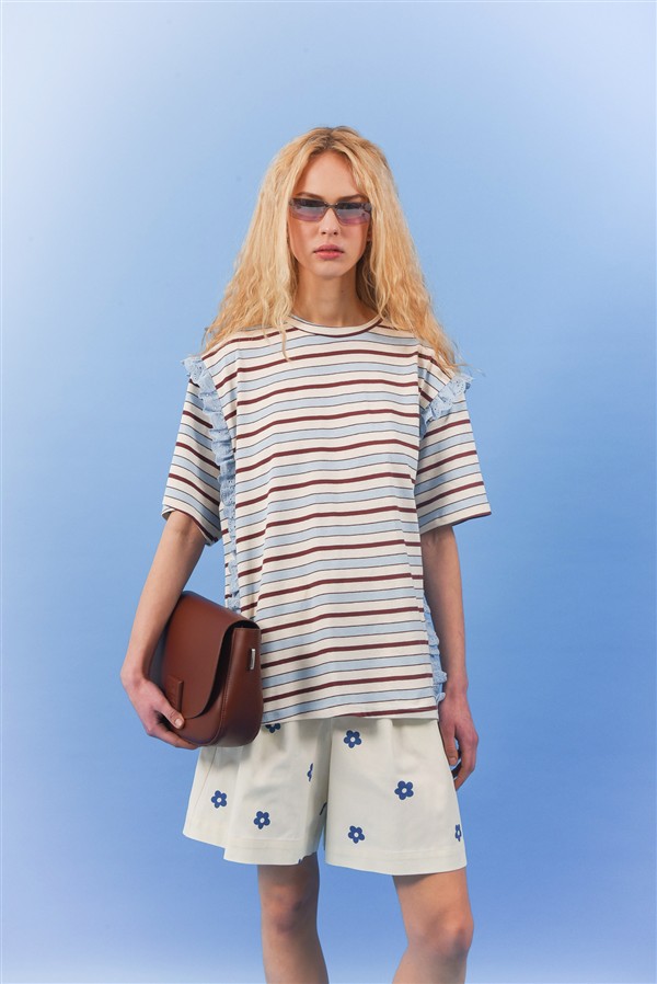 ARPYES PINA COLADA T-SHIRT LIGHT BLUE